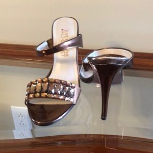 Bronze size 11 heeled sandal